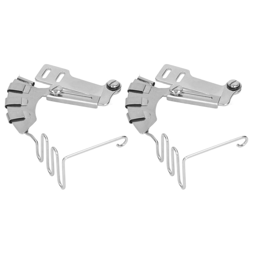2 Pieces Lockstitch Sewing Machine Binder 30mm 4 In 1 Mirror Stainless Steel Double Fold Binder for Flatbed Sewing
