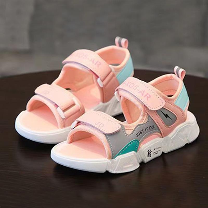 Boys sandals new summer middle and older children non-slip children's beach shoes little boy girl baby shoes tide