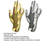 1/2Pcs Retro Brooch Hip Hop Style Hand Design Metal Brooch Backpack Clothing Pin Jewelry Favors Special Occasion Accessory