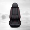 Minimalist Fixed Lumbar Support Car Seat Cover – Single Front Seat, Premium Wear-Resistant PU Leather, Universal Fit