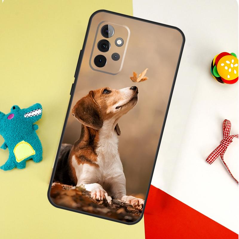Cute Beagle Dog For Samsung Galaxy A54 A34 A14 A55 A35 A15 A53 A33 A13 A05 A06 A16 A22 A32 A52 Phone Case