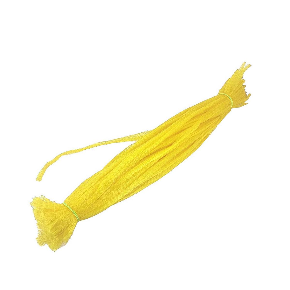 

Crab Nuts Reusable Fruit Mesh Plastic Netting Bags Packaging Net Organizer Food Storage жёлтый