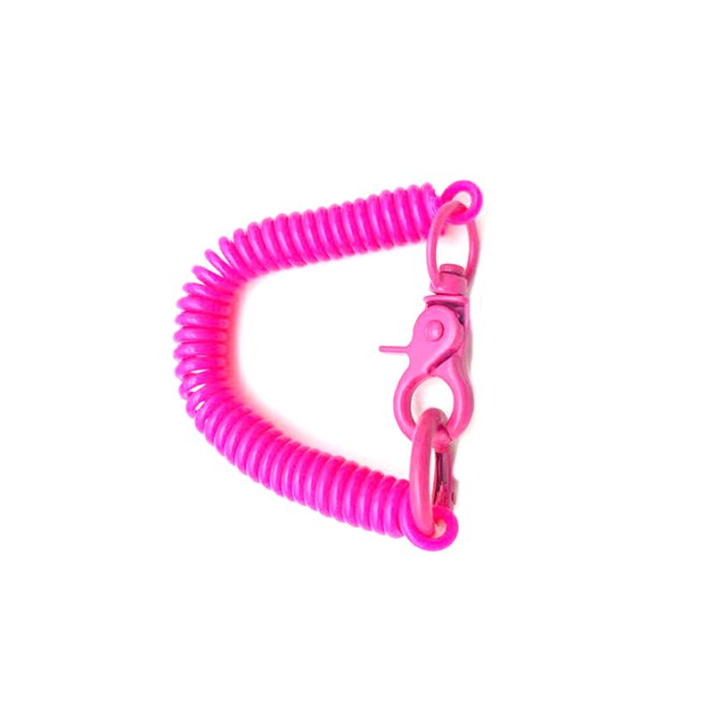 Colorful Lobster Clasp Id Card Holder Lanyard Keyring Anti-Lost Spring Rope Retractable Keychain Mobile Phone Chain