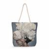 Flower Woman Print Thick Rope Single-shoulder Beach Bag 7213