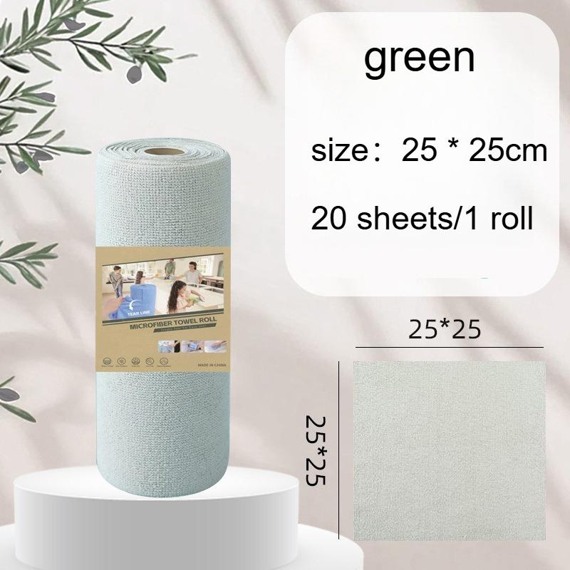 

20pcs Microfiber Cleaning Wipes, Reusable Household Kitchen Towel Rolls, Dishwashing Cloths,Multipurpose Towel for Living Room