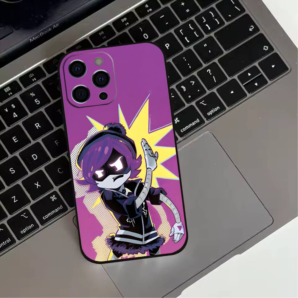 Funda de Teléfono M-MurderS D-Drones U-UZI Para iPhone 17,16,15,14,13,12,11 Plus,Pro Max,XS,Funda Negra de Silicona Suave
