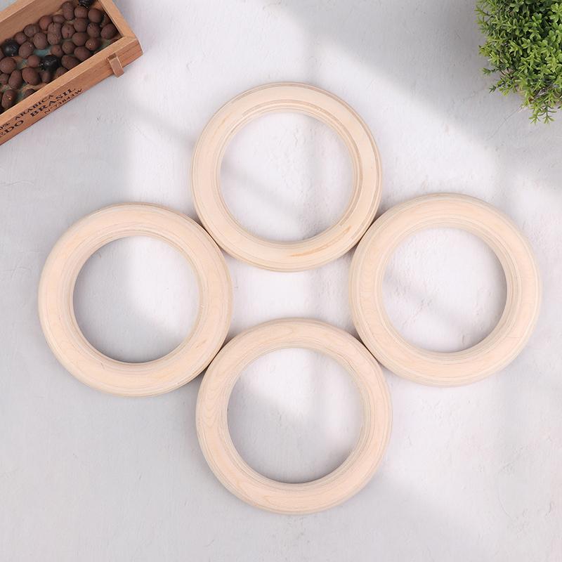 2Pcs/Pairs Wooden Ring Portable Crossfit Gymnastics Rings Gym Shoulder Strength Home Fitness Training Physical Exercise Ring