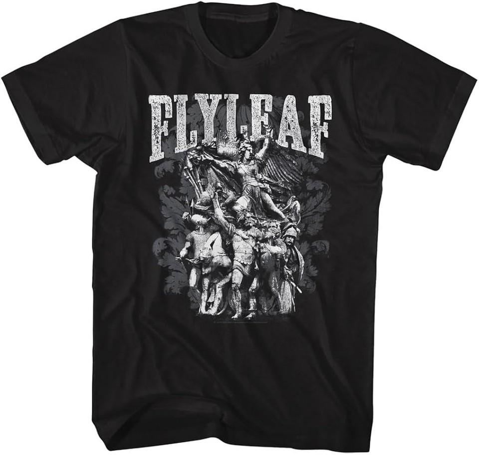 Vtg Flyleaf Rock Band Heavy Cotton Black T Shirt For Men All Size UR151 S разноцветный