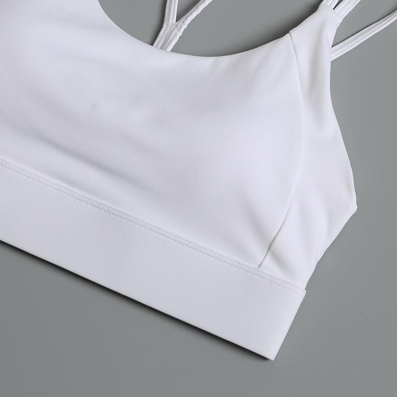 Women's Shockproof Sports Bra - High-Intensity Yoga and Running Vest with Beautiful Back Design