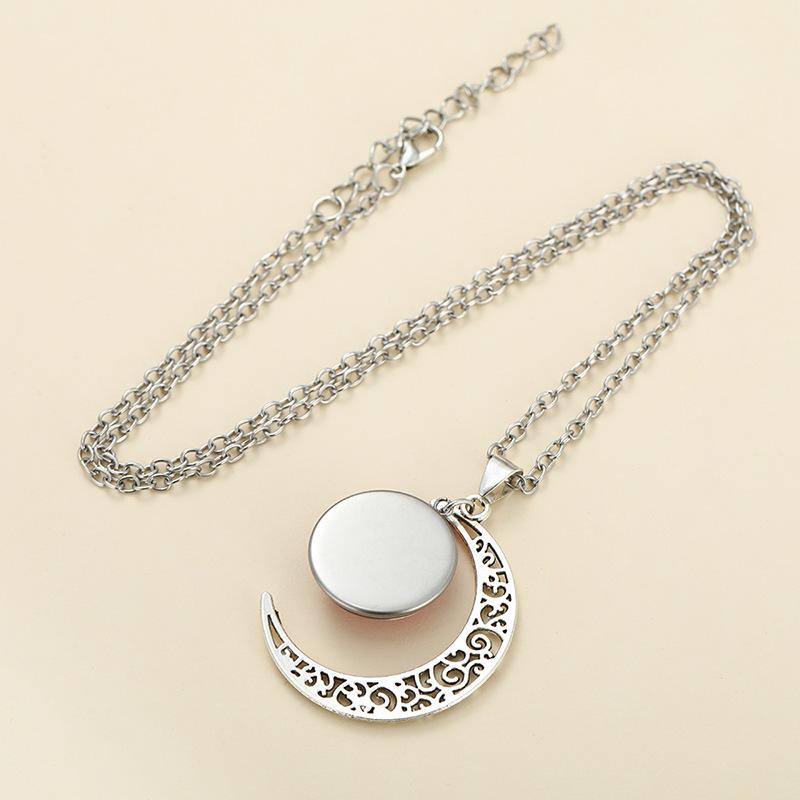 Cartone Animato Anime Film Kpop Cacciatore di Demoni Collana Luna Collana con Foto Stampata Catena Maglione Regolabile Accessorio Gioiello Regali