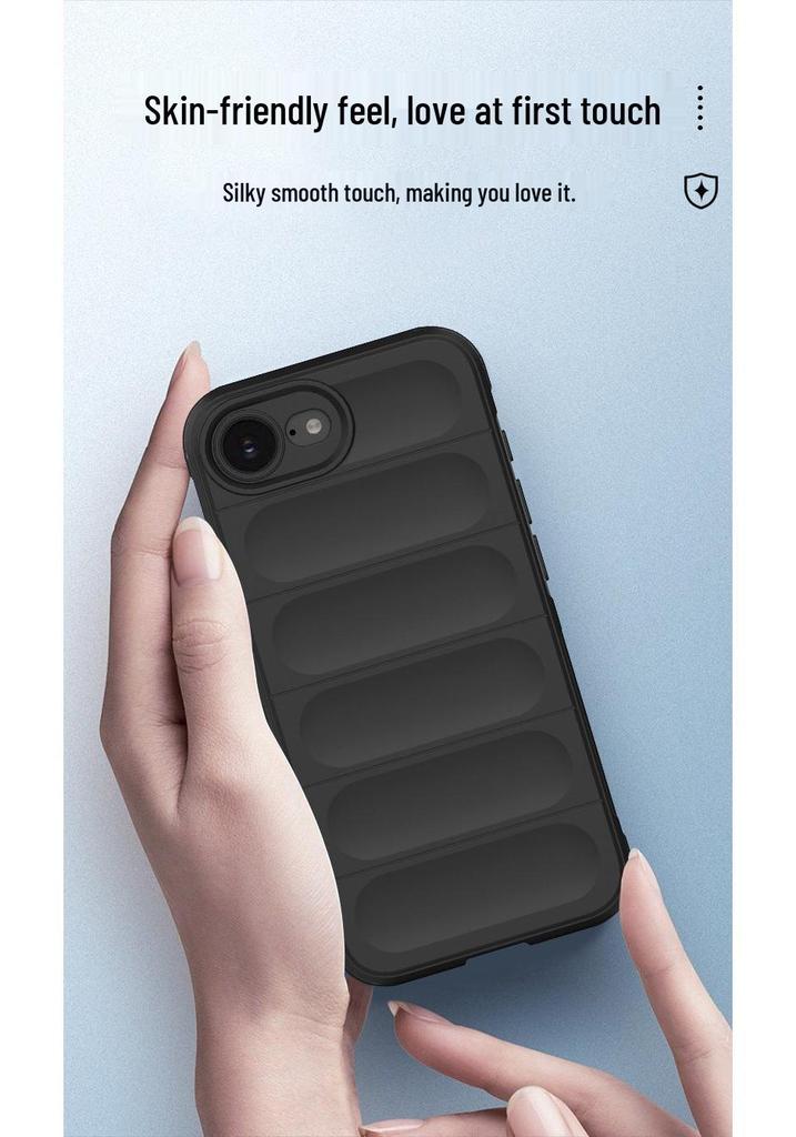 Compatible with iPhone 17e: Liquid Silicone Case with Full Lens Coverage & Airbag Drop Protection