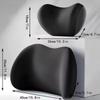 Automotive Accessories Memory Sponge Material Three-Dimensional Support Headrest And Lumbar Pillow Universal Model