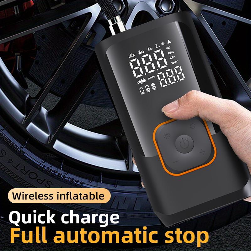 YIJU Rechargeable Tire Inflator Digital Cordless Car Tyre Inflator For Motocycle Bicycle Balls Portable Compressor Air Pump
