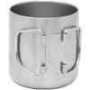 Captain Stag Vacuum Folding Handle Mug Cup 500 Silver Ue 3597