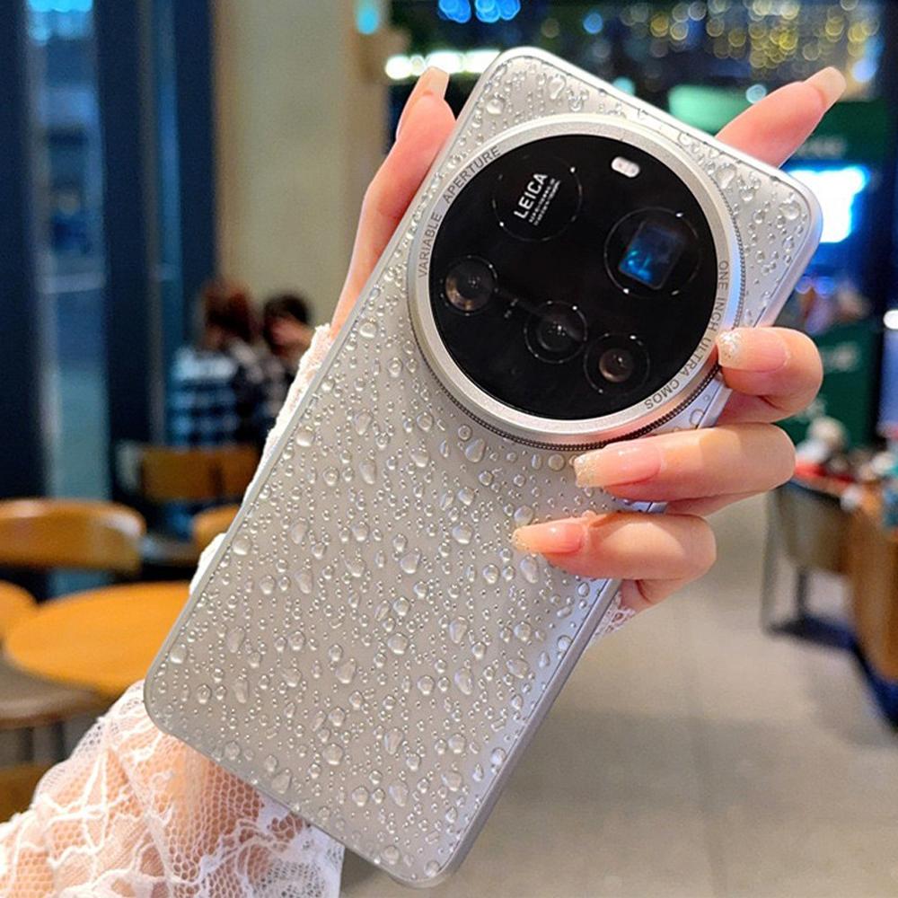 For VIVO X200 Pro Mini X100 X200S Ultra Case Raindrop Pattern Phone PC Hard Shell Protective Luxury Shockproof Bumper Back Cover