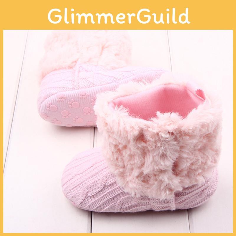 Adorable Infant Toddler Crib Shoes With Non-slip Soles For Newborns
