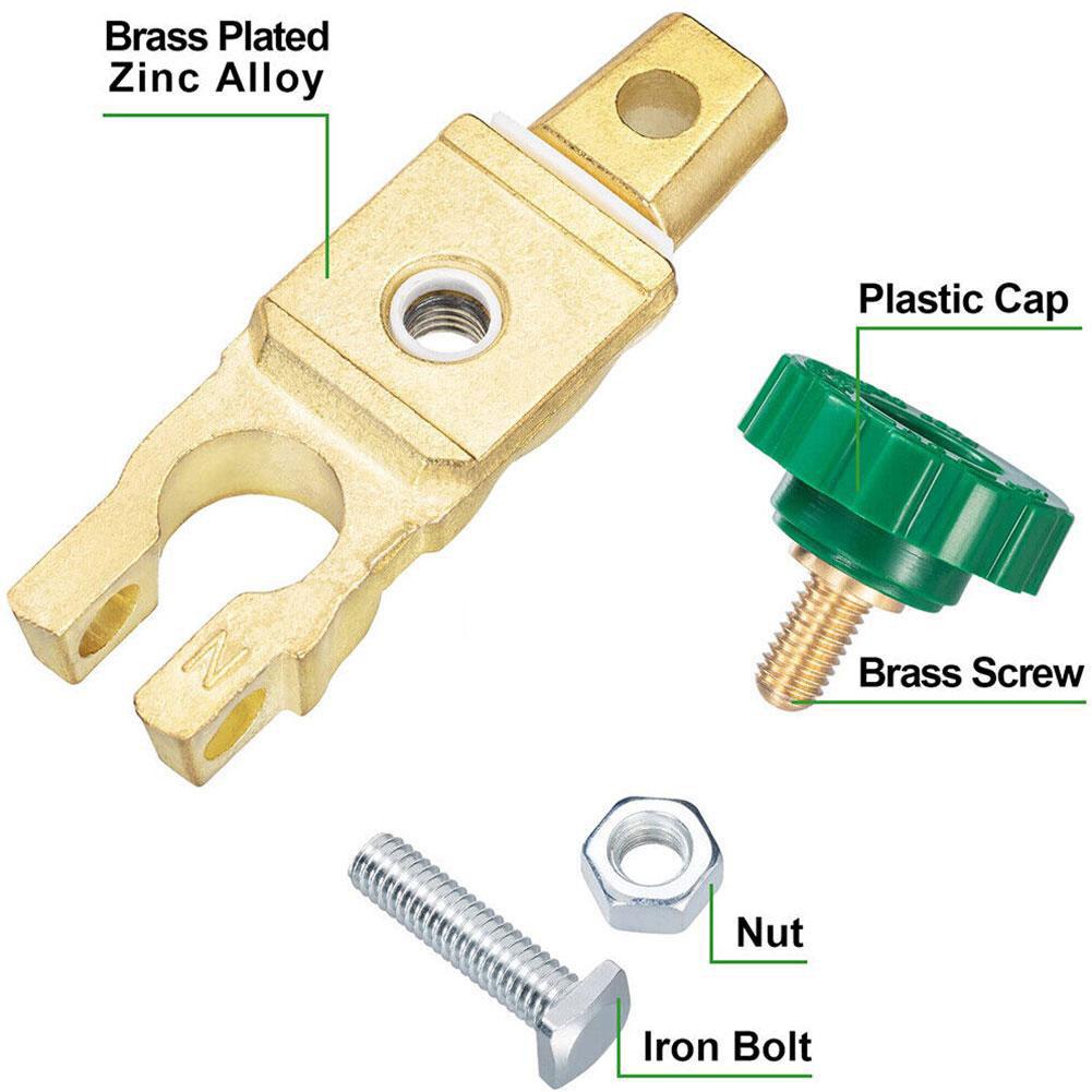 Car Motorcycle Battery Terminal Link Quick Cut-Off Switch Disconnect RV Switch Power-off Protector Battery Car Isolator Rot I2T8