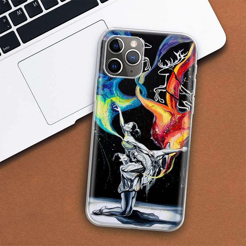 

Чехол для телефона «Балерина, балет, танцы» для Apple iPhone 11, 12, 13, 14 Pro 7 XR X XS Max 6 6S 8 Plus + Mini 5 SE, мягкий чехол с принтом iPhone 7 Plus