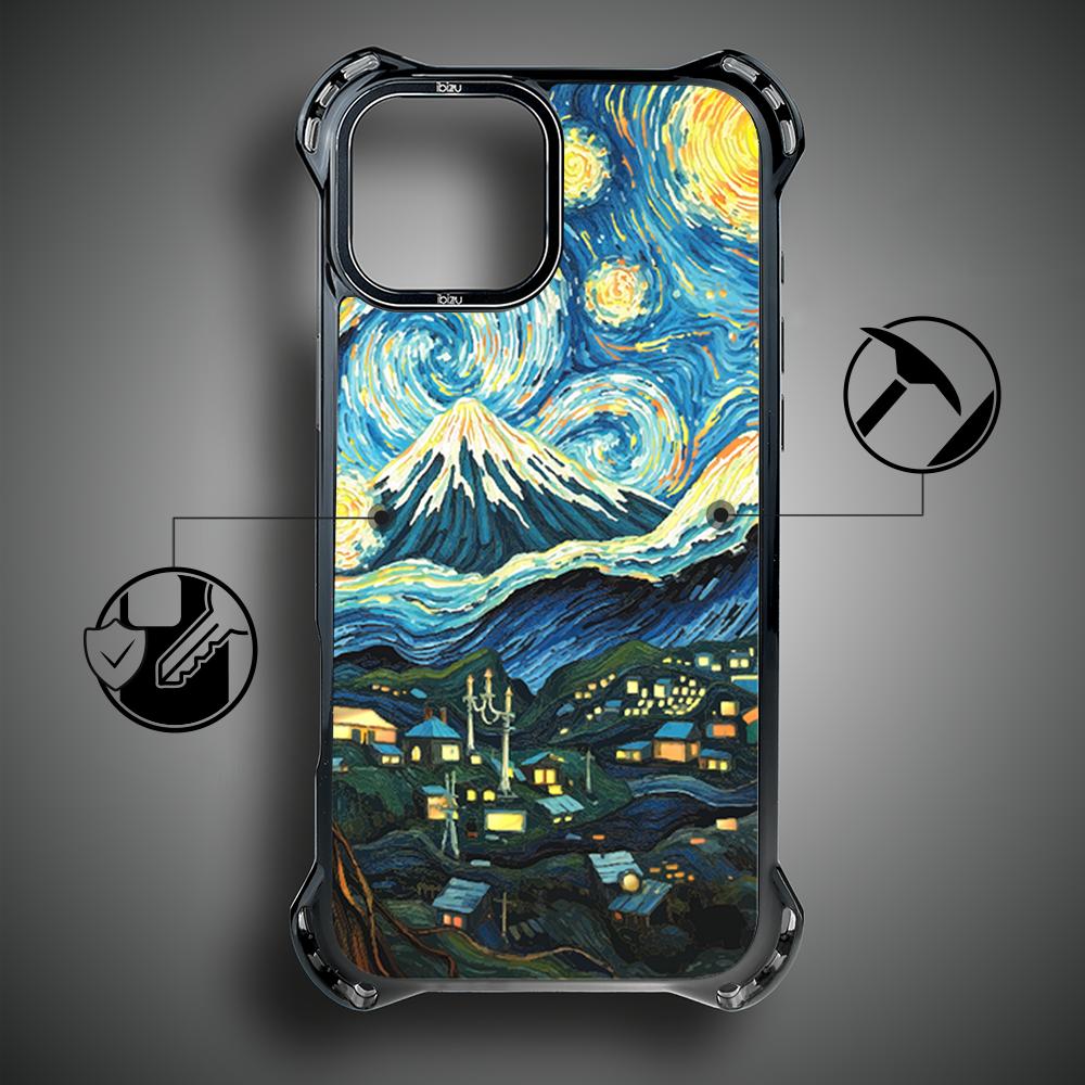 Etui Iphone 13 Ibizu Dropguard Ultra Z Magsafe, Van Gogh, Gwieździsta Noc