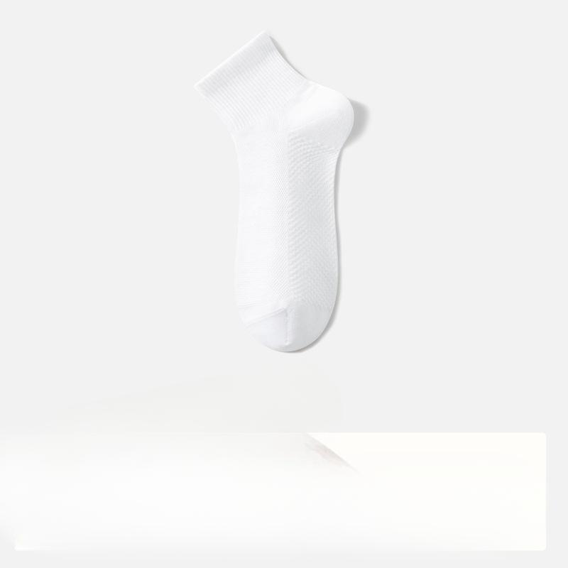 Men's Summer Thin Cotton Mesh Deodorant Mid Tube Socks