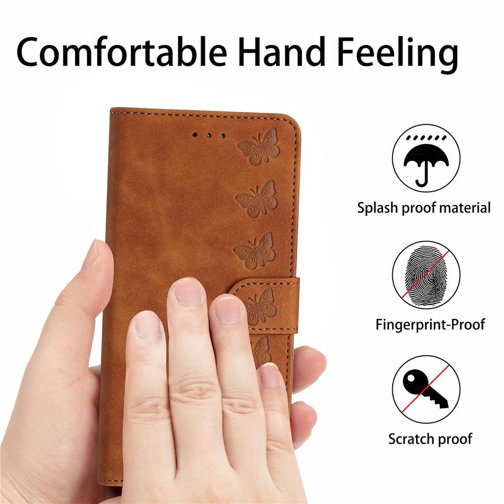 For iPhone 12 Pro Max 6.7 inch Butterfly Imprinted Phone Case Folding Stand Leather Wallet Cover