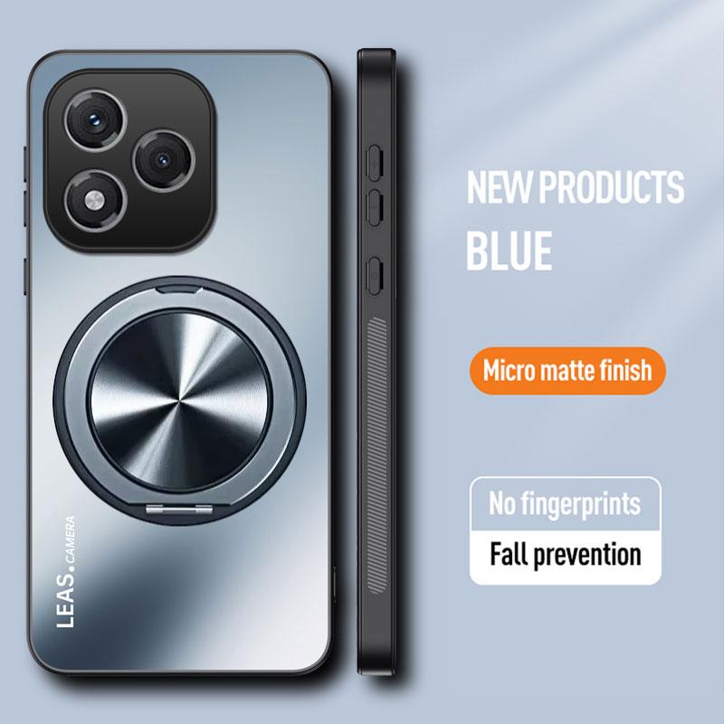 Magnetické pouzdro pro Honor 400 Pro Matné Nárazuvzdorné 360° Otočný Kroužkový Držák Kryt pro Honor 400 Lite ABR-NX1 Tvrdý Nárazník