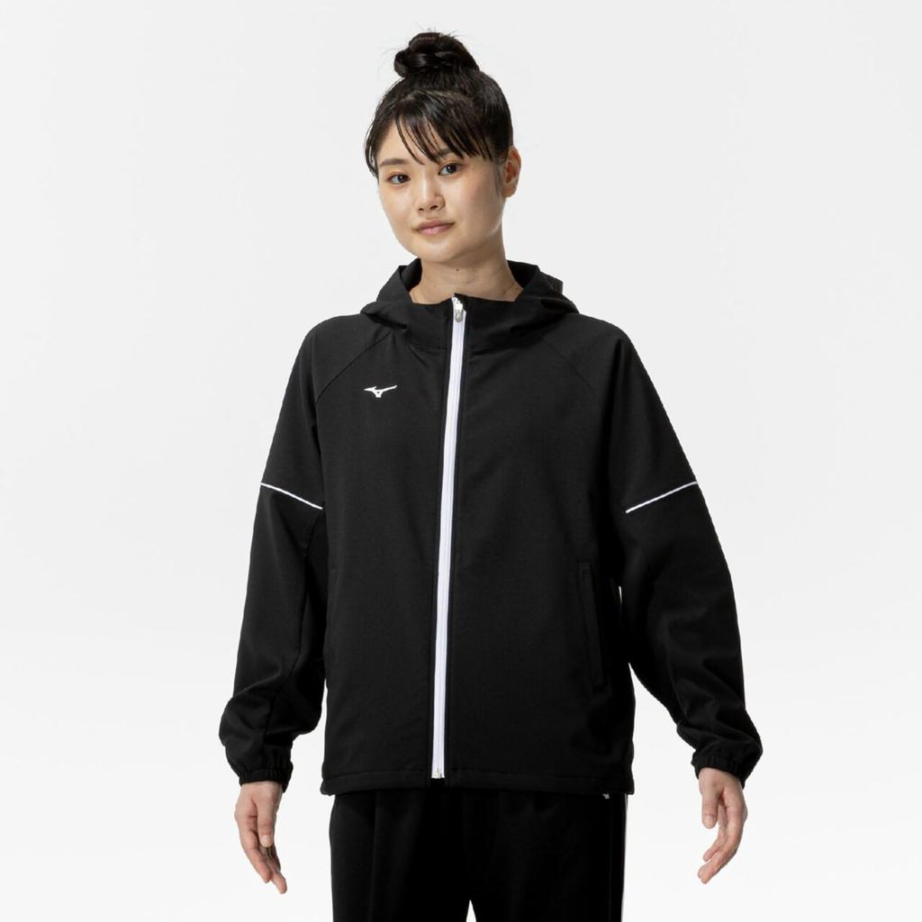 Mizuno Stretch Cloth UV Training 32MCC345 Women's Hoodie, Protection, Wear, Black,