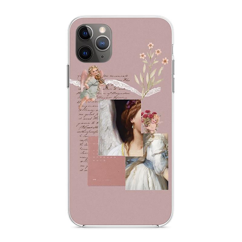 Soft Back Capa Classical Angel Modern art Phone Shell For Apple Transparent Iphone 5 5s 6 7 8 6s Plus X XR XSMAX SE 2020 11 PRO
