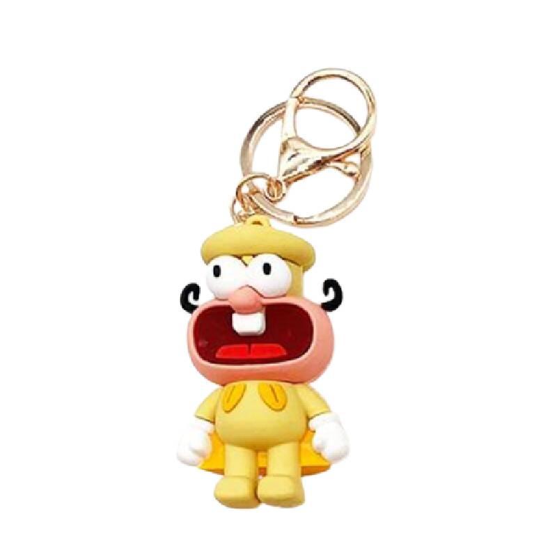 

Tower Keychain Pizza Pepper Chef Pendant Cartoon Characters Accessory Decoration Yellow
