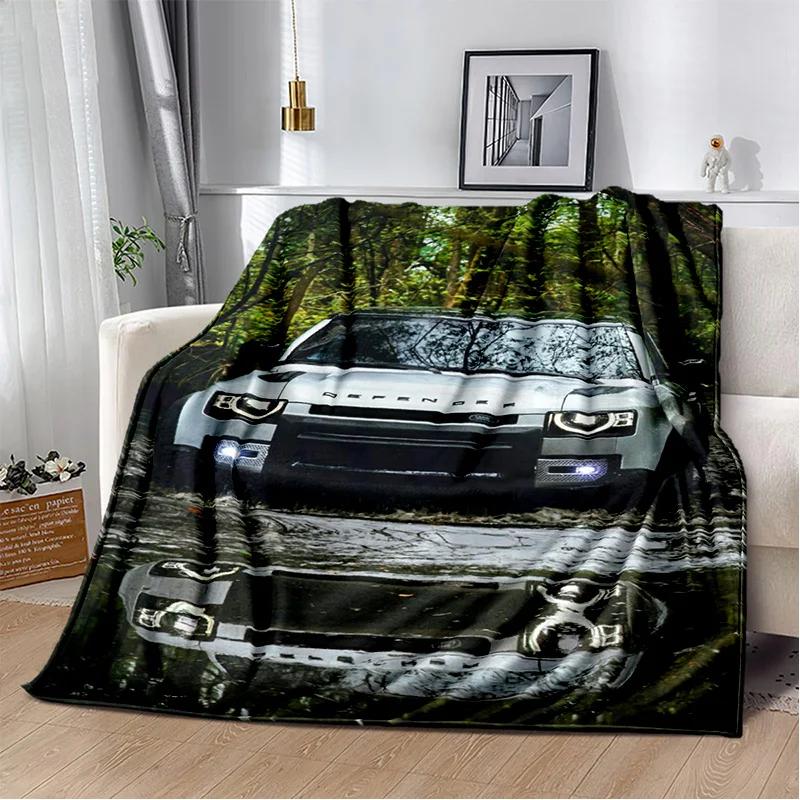 Luxurious HD Fashion Trend Sports Car L-LAND ROVER Logo Blanket - Perfect for Children as Gift Sofa Bed Office Hotel Decor