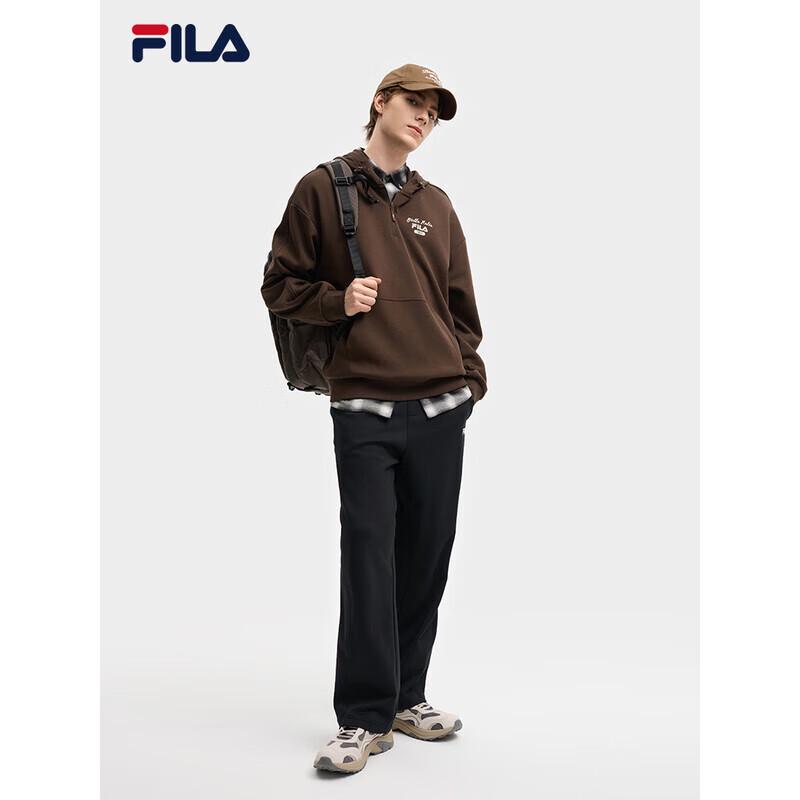 FILA Men s Fall 2025 Loose Fit Pure Cotton Hooded Sweatshirt L