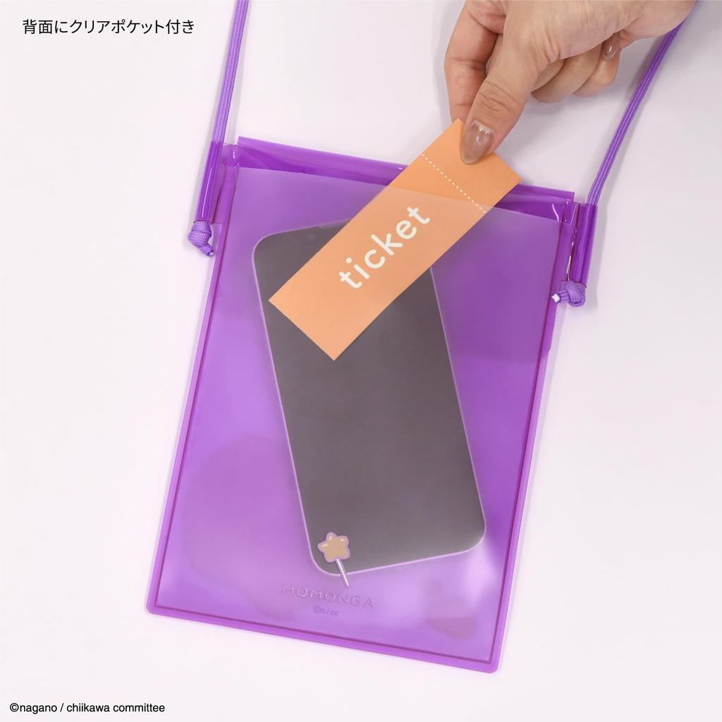 Gourmandies Chiikawa IIIpocket Clear Smartphone Pouch, Flying Squirrel Design (CK-72D)