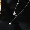 Floral Tassel Necklace, Sweet and Versatile, with A Girlish and Luxurious Feel, and A Niche Design for The Collarbone Chain