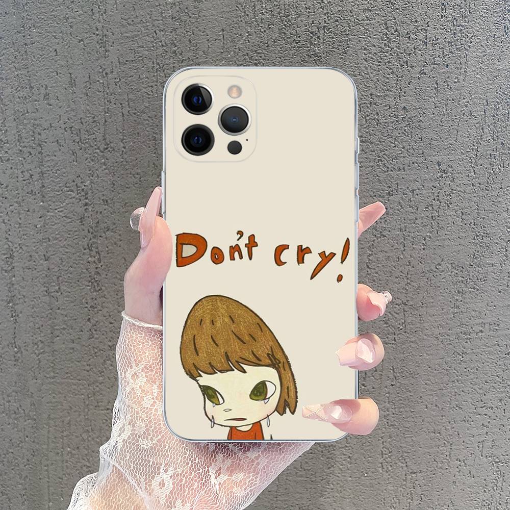 Contemporary Art Yoshitomo Nara Phone Case For IPhone 17 16 15 14 13 11 12 Pro Max 16 Plus Transparent