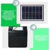 5W USB Charger Home System Solar Power Panel Generator Kit FM Bluetooth Speaker with 6V 3 LED Bulbs Light Outdoor Lighting