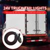 Bande de feux de hayon LED 24V pour camion Barre de feux arrière Étanche Dynamique Clignotant supplémentaire de recul Freinage Flash Feux de signalisation