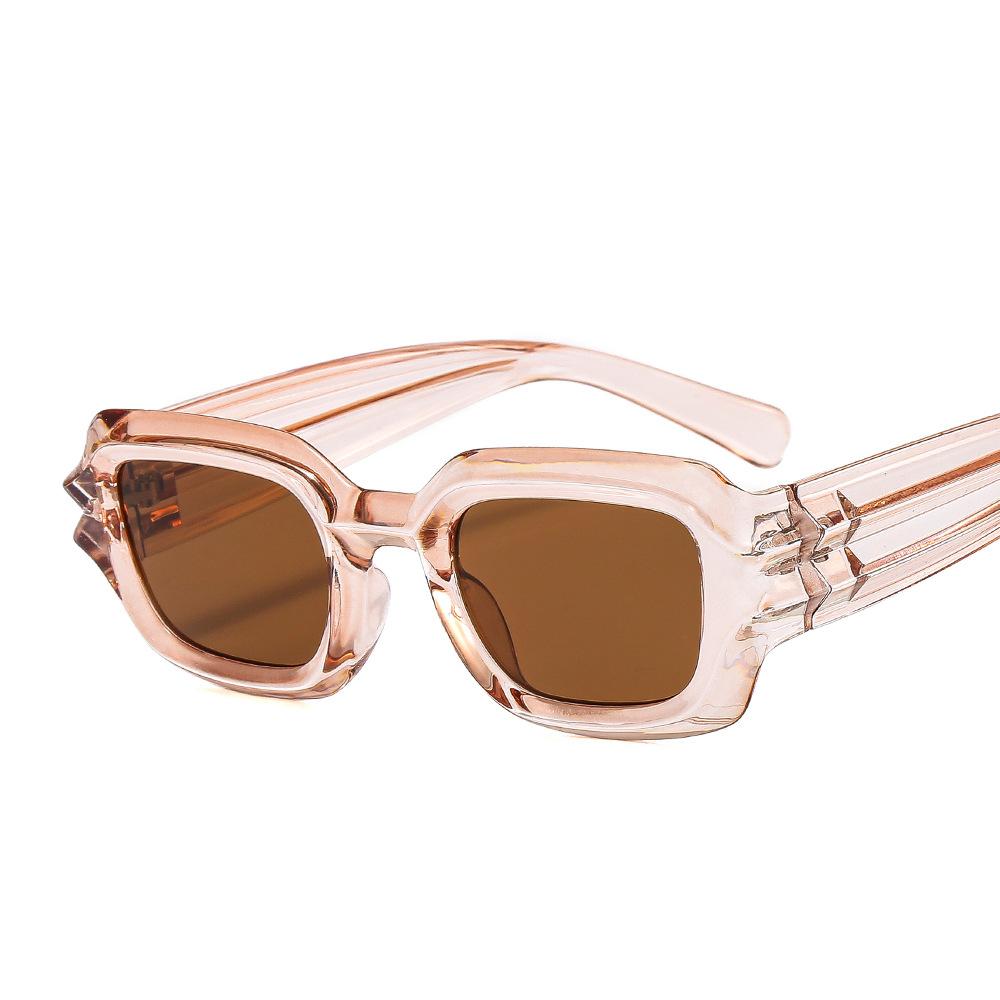 2024 Fashion Retro Custom Logo Candy Colors Thick Frame Sunglasses Women Men Colorful Small Square Unisex Sunglasses