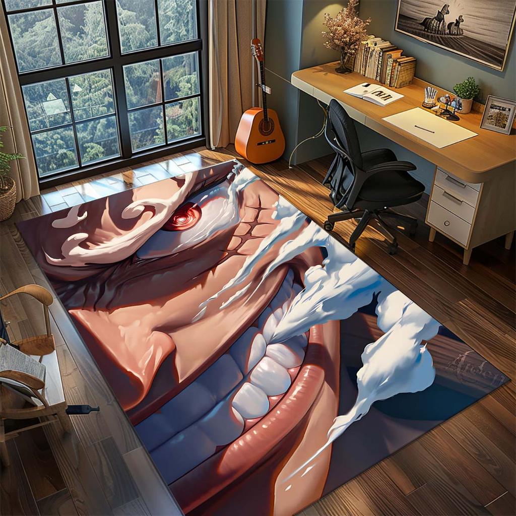 One Piece Anime Rug Carpet Large Area Rug Non Slip Washable Floor Mat Gamer Room Bedroom Home Decor -QJY