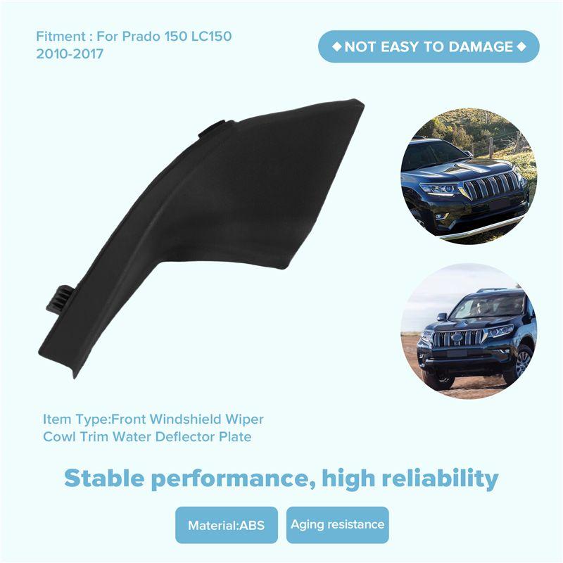 NEW-Car Front Fender Cowl Trim Seal Cover Windshield Glass Seal Panel For Toyota Prado 150 LC150 2010-2017