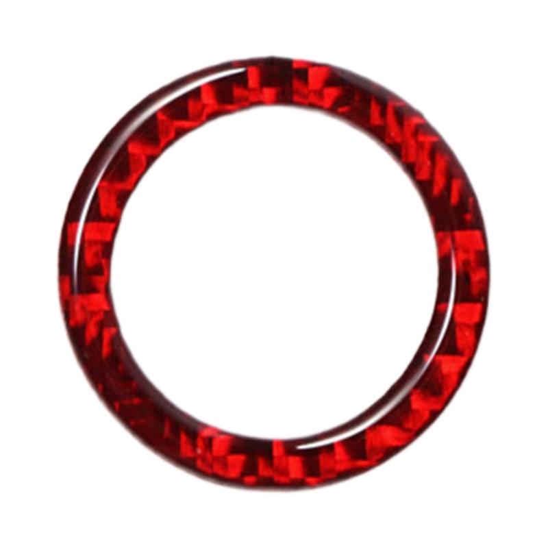 High Performances Carbon Fiber Car Trunk Button Cover Automotive Interior Sticker Trunk Button Rings Suitable for Auto
