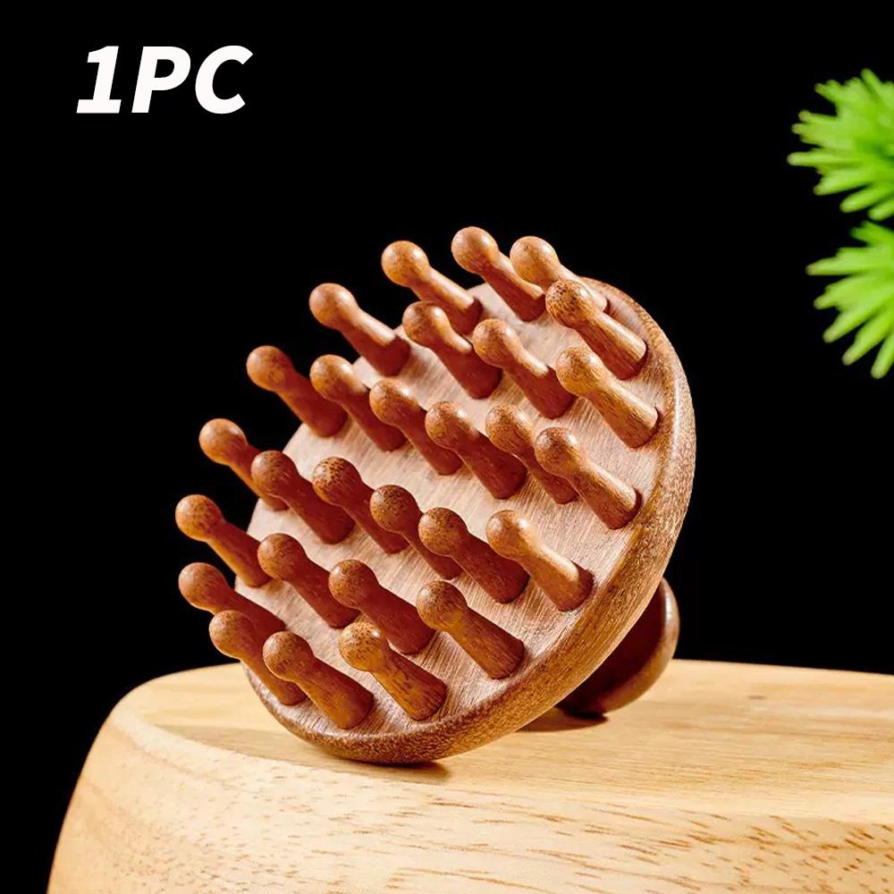 4-piece, 2-piece, 1-piece - High End Solid Wood Massage Comb, Head Massager, Scalp Massage Comb - Essential for Soothing and Rel