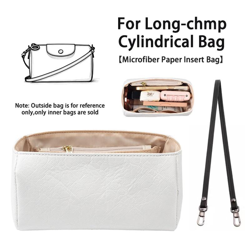 EverToner Replacement Shoulder Strap and Microfiber Paper Waterproof Inner Liner for Long-chmp Cylindrical Bag Accessory