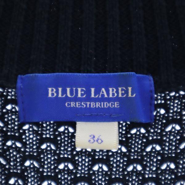 BLUE LABEL CRESTBRIDGE Sanyo Shokai Long sleeve knit one piece Side zip Women Used