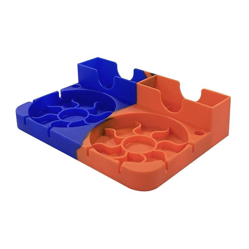 Silicone Tumbler Dry Rack Non-Slip Tumbler Drying Station Sports Bottle Drainer Stand for Stanley 30/40oz Cup Lid Straw