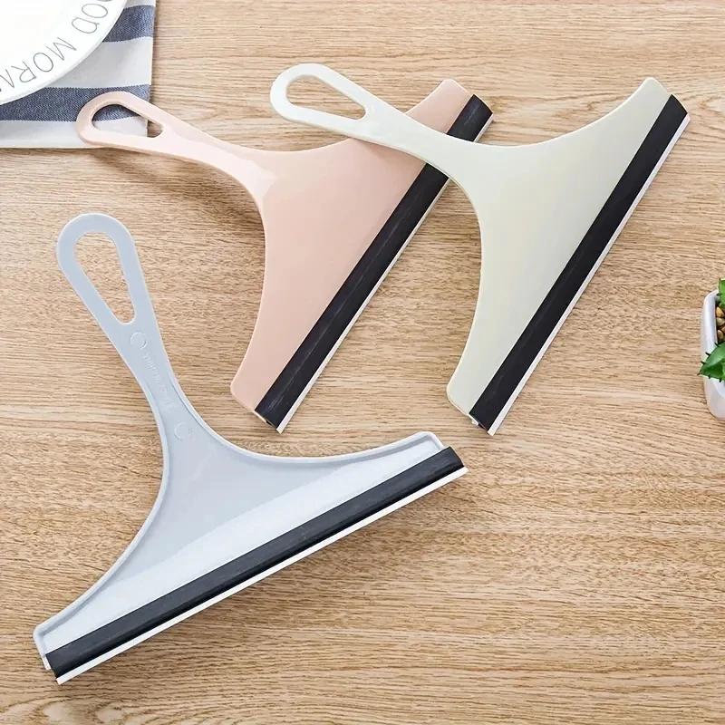 Silicone Water Wiper Plate Glass Cleaner Scraper Car Windshield Cleaning Squeegee For Car Windshield Window Bathroom Kitchen