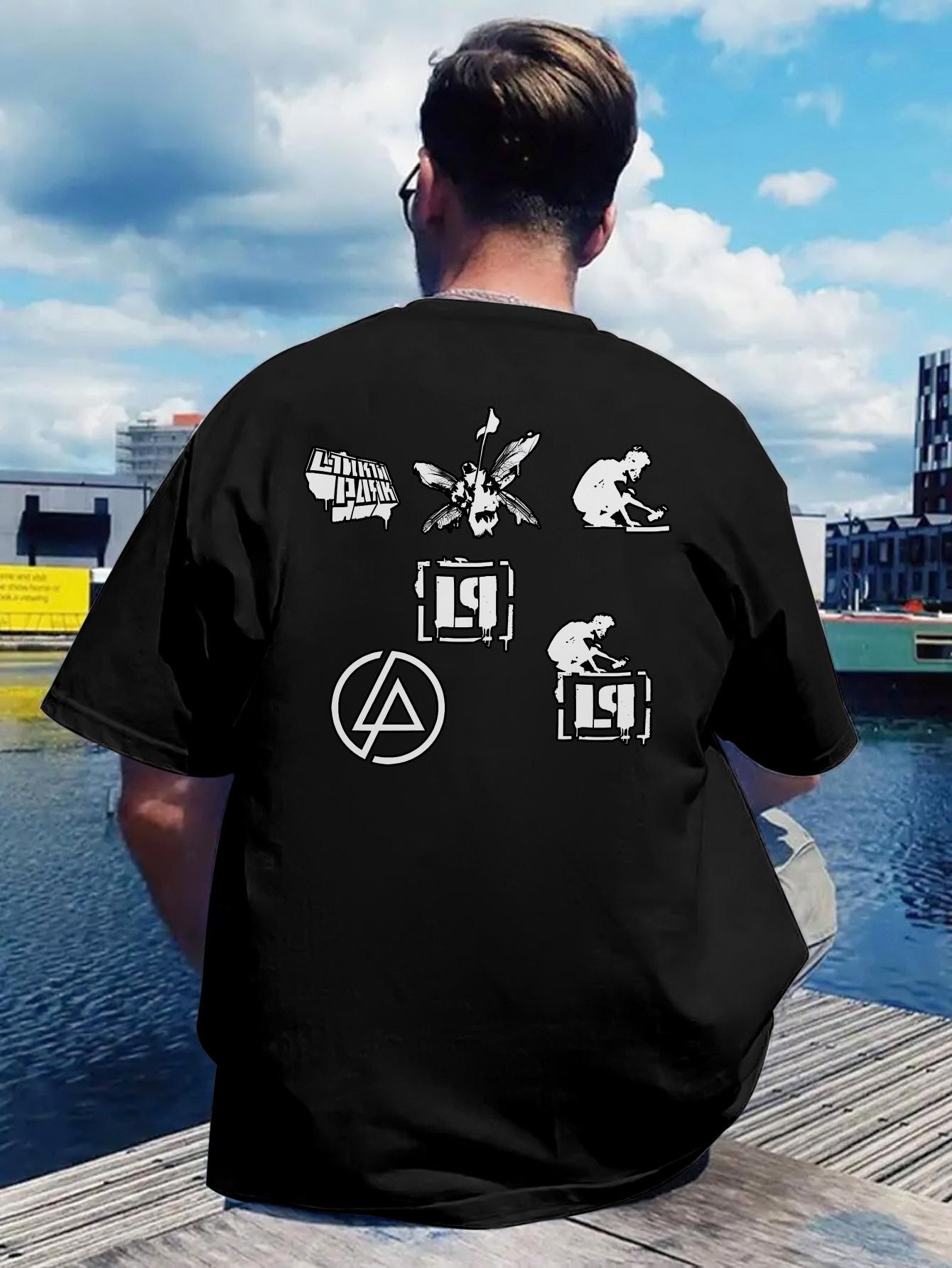 Black T-shirt with Vintage Rock Band Graphic - Stray Cat Design M