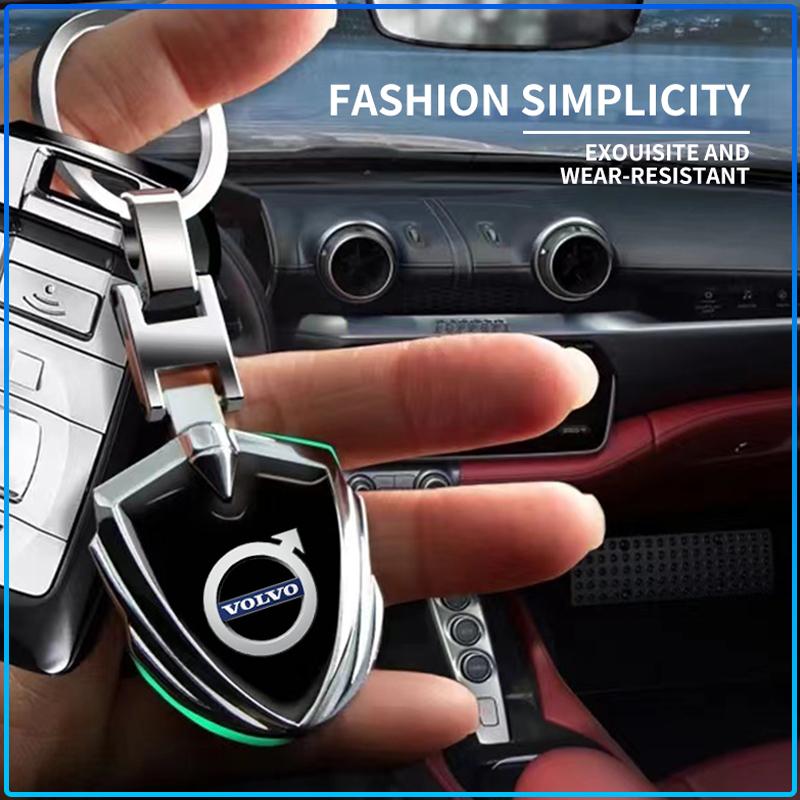 Car Keychain Car Emblem Gift With Key Ring Auto Accessories Sticker For Volvo Rdesign XC90 S60 XC60 V70 S80 S40 V50 V40 V60 C30 S70