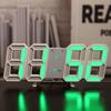 3D LED Wall Clock: Modern Digital Design with Nightlight & Luminous Alarm for Living Room Decor