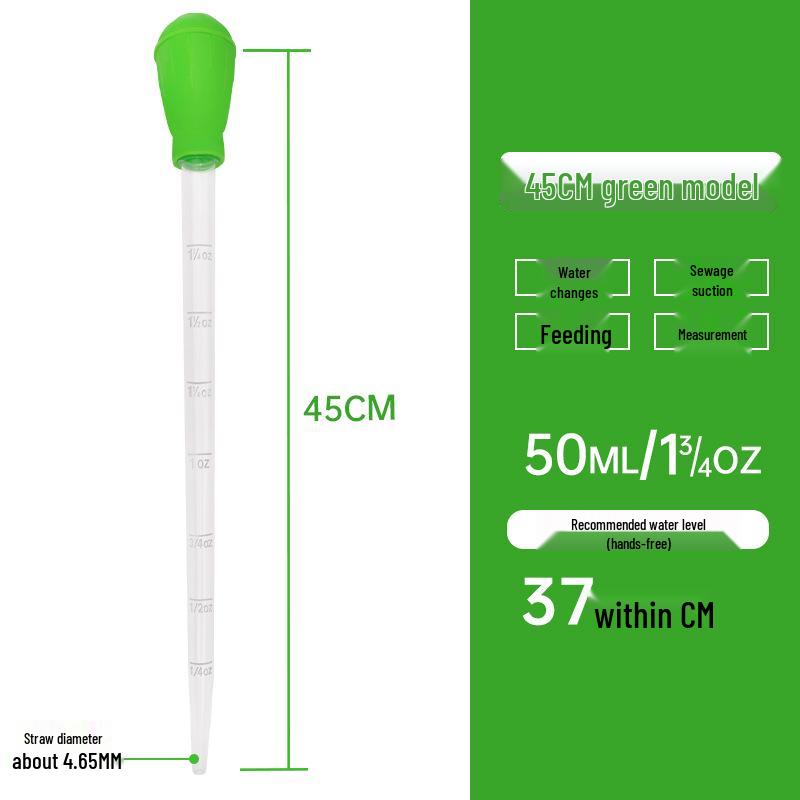 Mini Aquarium Water Changer & Siphon: Universal Suction Pipe with Large Dropper for Cleaning and Feeding Small Fish Tanks