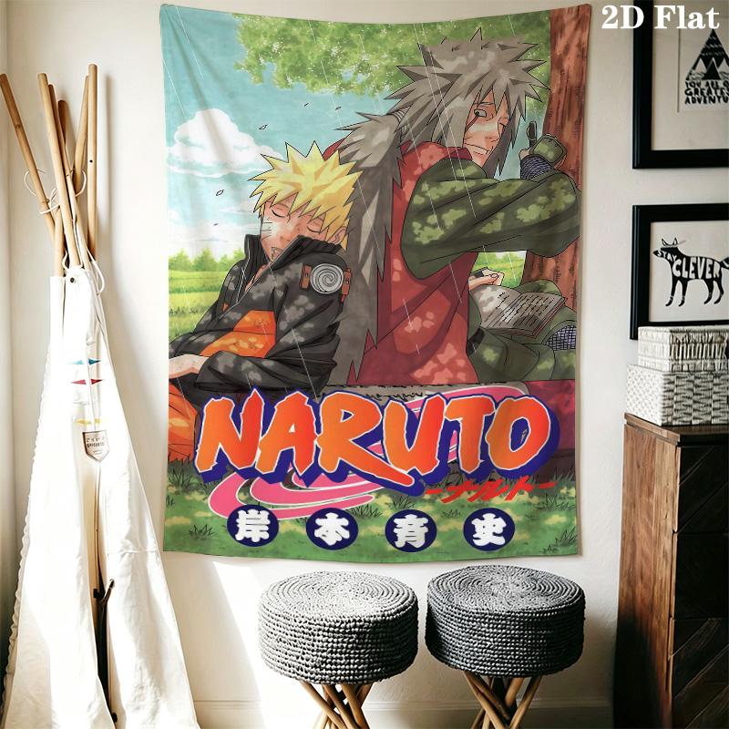 Naruto S Dynamic Pose Wall Tapestry Aesthetic Wall Hanging Printed Fabric Blanket Decorative Tapestries For Bedroom Living Room Home Decor